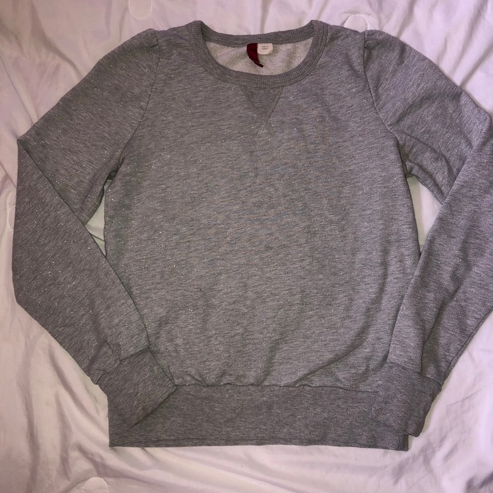Sparkly Gray Sweatshirt